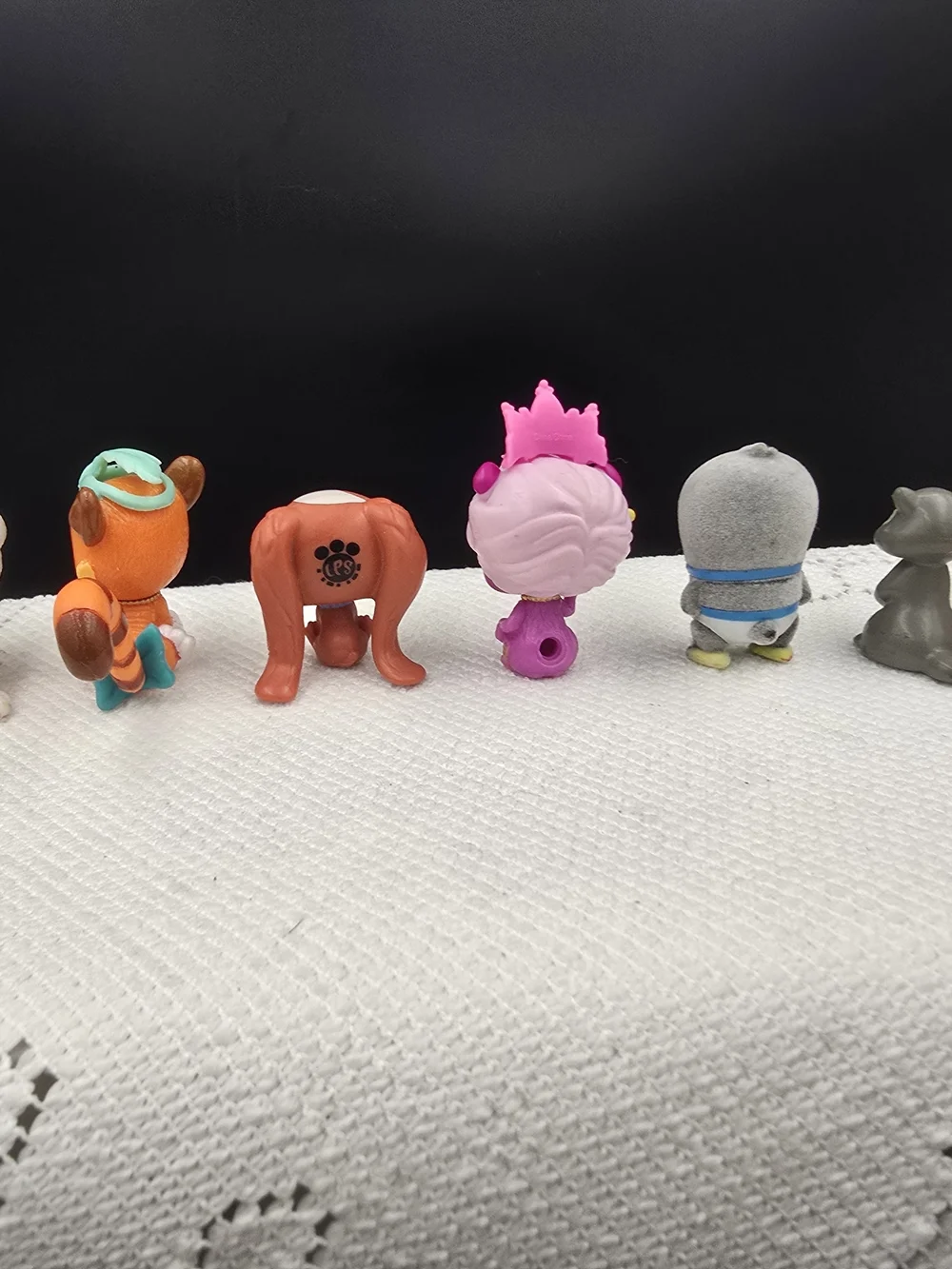 Disney Small Collectible Animal Figures in Orange, Pink, Gray and Teal